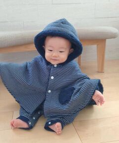 COMME CA ISM / コムサイズム ベビー・キッズグッズ | 【リバーシブル】クマ耳付き マント