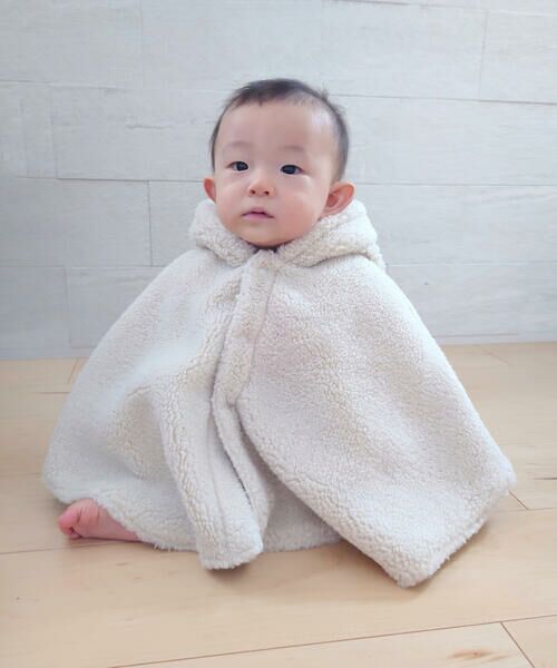 COMME CA ISM / コムサイズム ベビー・キッズグッズ | 【リバーシブル】クマ耳付き マント | 詳細2