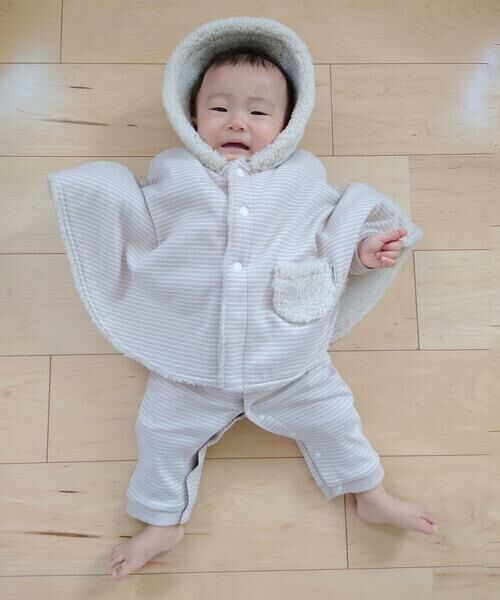 COMME CA ISM / コムサイズム ベビー・キッズグッズ | 【リバーシブル】クマ耳付き マント | 詳細3