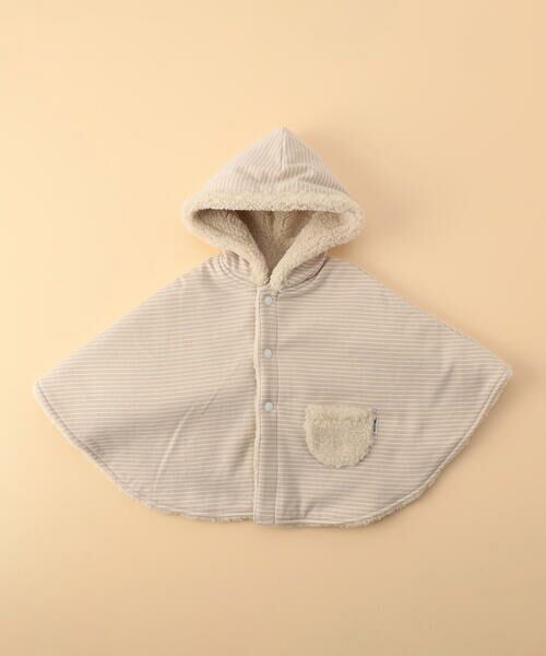 COMME CA ISM / コムサイズム ベビー・キッズグッズ | 【リバーシブル】クマ耳付き マント | 詳細5