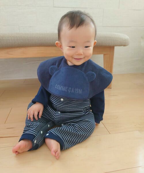 COMME CA ISM / コムサイズム ロンパース | クマ耳付き おしりパッチ ツーウェイオール | 詳細3