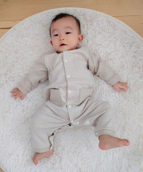 COMME CA ISM / コムサイズム ロンパース | クマ耳付き おしりパッチ ツーウェイオール | 詳細6