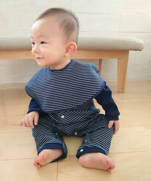 COMME CA ISM / コムサイズム スタイ・ビブ | 【リバーシブル】クマ耳付き スタイ | 詳細1