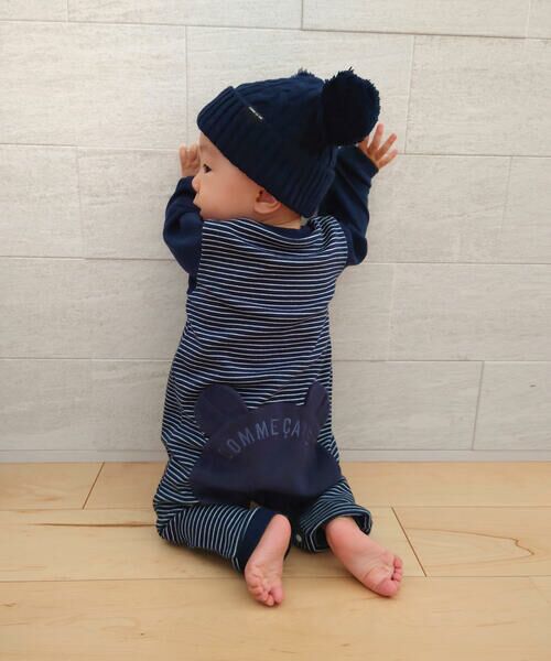 COMME CA ISM / コムサイズム ベビー・キッズグッズ | ぼんてん耳付き ニットキャップ | 詳細9