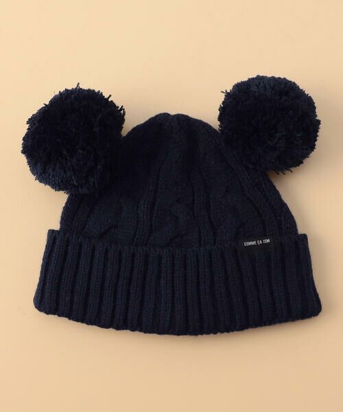COMME CA ISM / コムサイズム ベビー・キッズグッズ | ぼんてん耳付き ニットキャップ | 詳細10