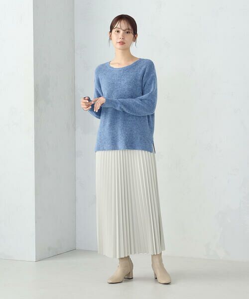 COMME CA ISM / コムサイズム ロング・マキシ丈スカート | 合成皮革プリーツスカート | 詳細21