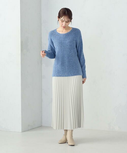 COMME CA ISM / コムサイズム ロング・マキシ丈スカート | 合成皮革プリーツスカート | 詳細22