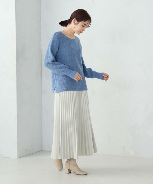 COMME CA ISM / コムサイズム ロング・マキシ丈スカート | 合成皮革プリーツスカート | 詳細23