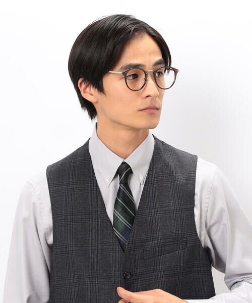 COMME CA ISM/コムサイズム タータンチェック柄 ネクタイ ネイビー F COMME CA ISM/コムサイズム タータンチェック柄 ネクタイ ネイビー F