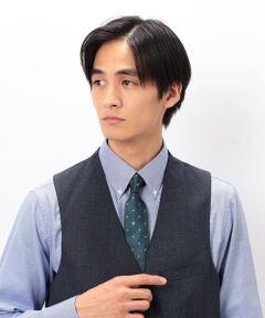 【シルク100％】リンゴドット ネクタイ