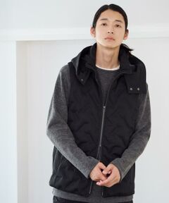 COMME CA ISM / コムサイズム ダウンジャケット・ベスト | シームレス  ダウン フードベスト