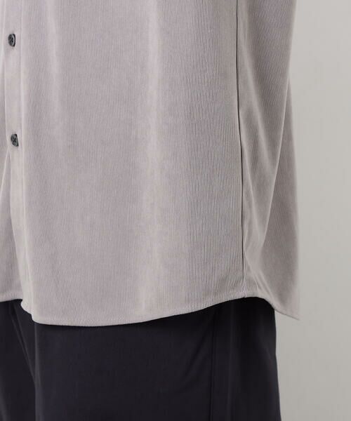 COMME CA ISM / コムサイズム シャツ・ブラウス | トリコットコーデュロイ バンドカラー シャツ | 詳細19