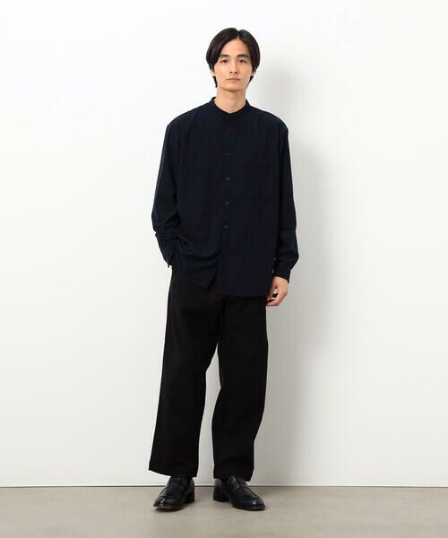 COMME CA ISM / コムサイズム シャツ・ブラウス | トリコットコーデュロイ バンドカラー シャツ | 詳細21