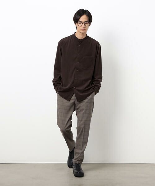 COMME CA ISM / コムサイズム シャツ・ブラウス | トリコットコーデュロイ バンドカラー シャツ | 詳細26