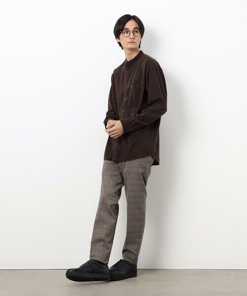 COMME CA ISM / コムサイズム シャツ・ブラウス | トリコットコーデュロイ バンドカラー シャツ | 詳細27
