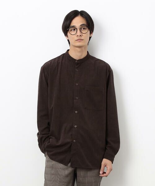 COMME CA ISM / コムサイズム シャツ・ブラウス | トリコットコーデュロイ バンドカラー シャツ | 詳細29