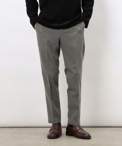 COMME CA ISM / コムサイズム スラックス・ドレスパンツ | 【スマートベーシックパンツ】ストレッチツイル 両面起毛 テーパードスラックス | 詳細4