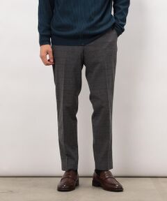 COMME CA ISM / コムサイズム スラックス・ドレスパンツ | 【スマートベーシックパンツ】ストレッチツイル チェック 両面起毛 テーパードスラックス