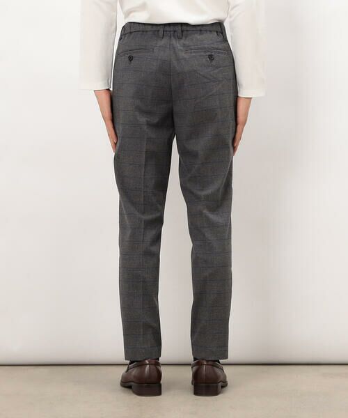 COMME CA ISM / コムサイズム スラックス・ドレスパンツ | 【スマートベーシックパンツ】ストレッチツイル チェック 両面起毛 テーパードスラックス | 詳細10
