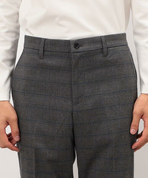 COMME CA ISM / コムサイズム スラックス・ドレスパンツ | 【スマートベーシックパンツ】ストレッチツイル チェック 両面起毛 テーパードスラックス | 詳細11