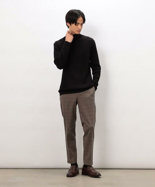 COMME CA ISM / コムサイズム スラックス・ドレスパンツ | 【スマートベーシックパンツ】ストレッチツイル チェック 両面起毛 テーパードスラックス | 詳細20