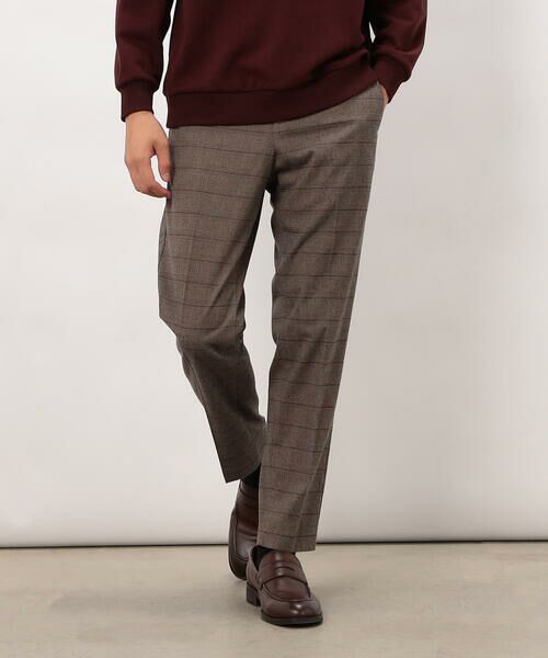 COMME CA ISM / コムサイズム スラックス・ドレスパンツ | 【スマートベーシックパンツ】ストレッチツイル チェック 両面起毛 テーパードスラックス | 詳細22