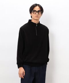 COMME CA ISM / コムサイズム カットソー | カットコールハーフジッププルオーバー