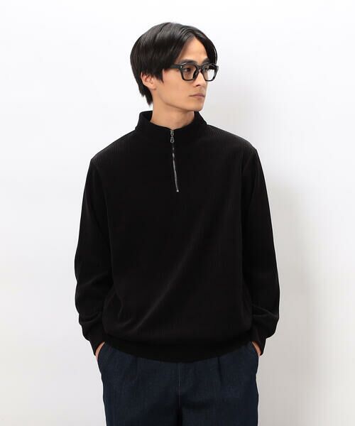 COMME CA ISM / コムサイズム カットソー | カットコールハーフジッププルオーバー | 詳細2