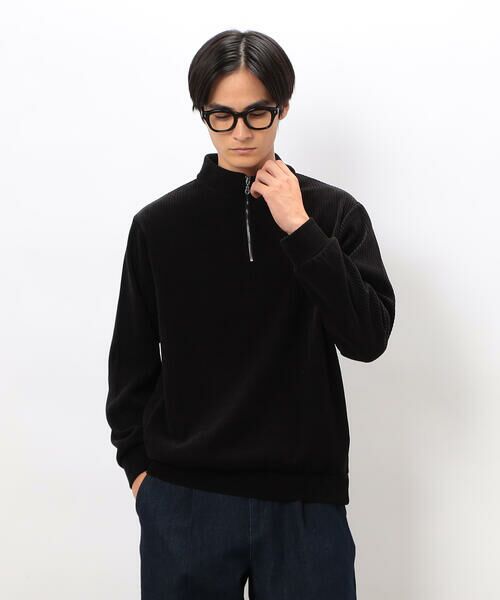 COMME CA ISM / コムサイズム カットソー | カットコールハーフジッププルオーバー | 詳細4