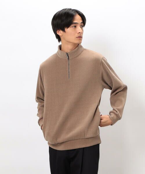 COMME CA ISM / コムサイズム カットソー | カットコールハーフジッププルオーバー | 詳細21