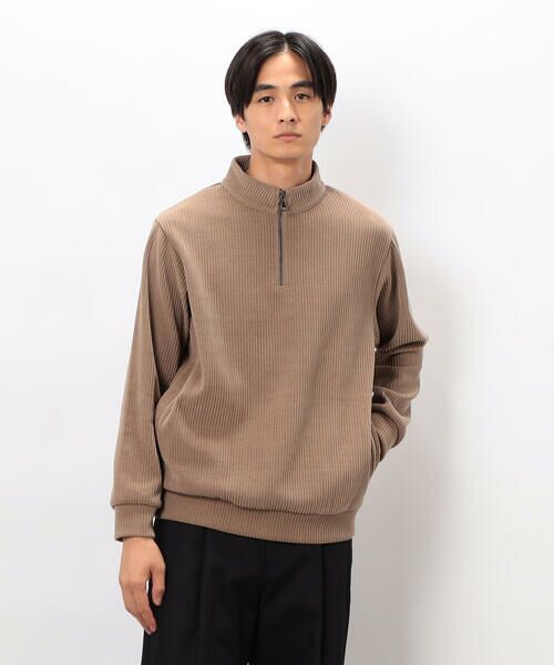 COMME CA ISM / コムサイズム カットソー | カットコールハーフジッププルオーバー | 詳細22