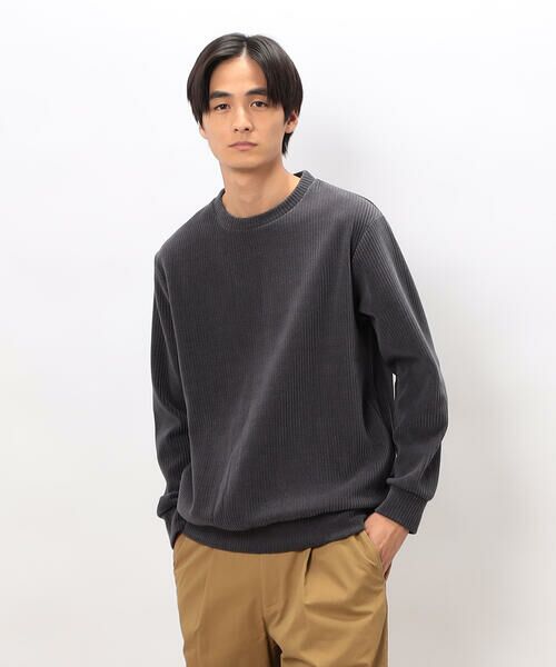 COMME CA ISM / コムサイズム カットソー | カットコールクルーネックプルオーバー | 詳細8