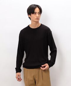 COMME CA ISM / コムサイズム ニット・セーター | 日本の色 ワイドリブクルーネックニット