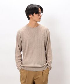 COMME CA ISM / コムサイズム ニット・セーター | 日本の色 ワイドリブクルーネックニット