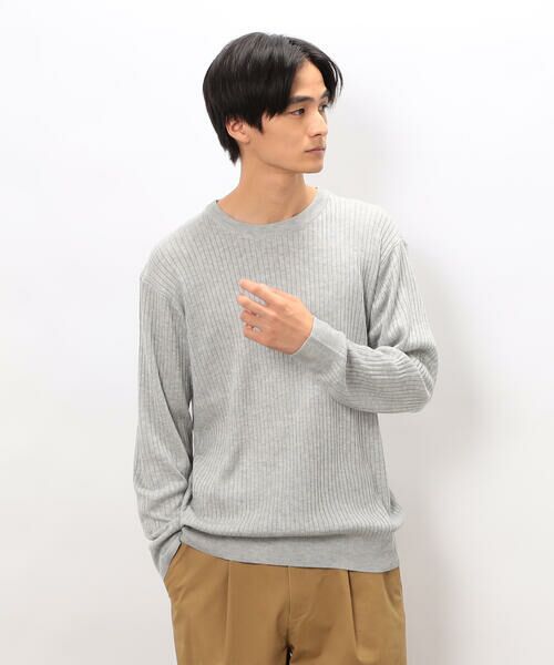 COMME CA ISM / コムサイズム ニット・セーター | 日本の色 ワイドリブクルーネックニット | 詳細4