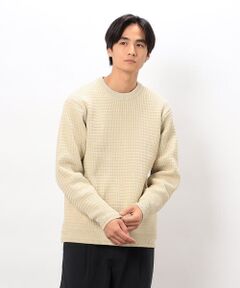 COMME CA ISM / コムサイズム ニット・セーター | ワッフルクルーネックニット