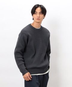 COMME CA ISM / コムサイズム ニット・セーター | ワッフルクルーネックニット