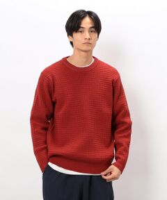 COMME CA ISM / コムサイズム ニット・セーター | ワッフルクルーネックニット
