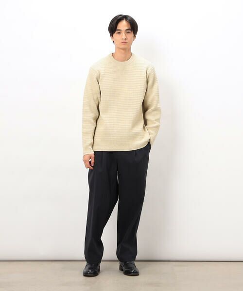 COMME CA ISM / コムサイズム ニット・セーター | ワッフルクルーネックニット | 詳細1