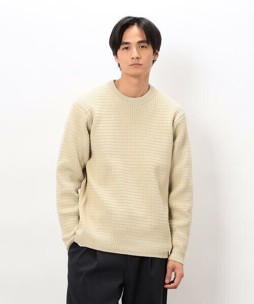 COMME CA ISM / コムサイズム ニット・セーター | ワッフルクルーネックニット | 詳細3