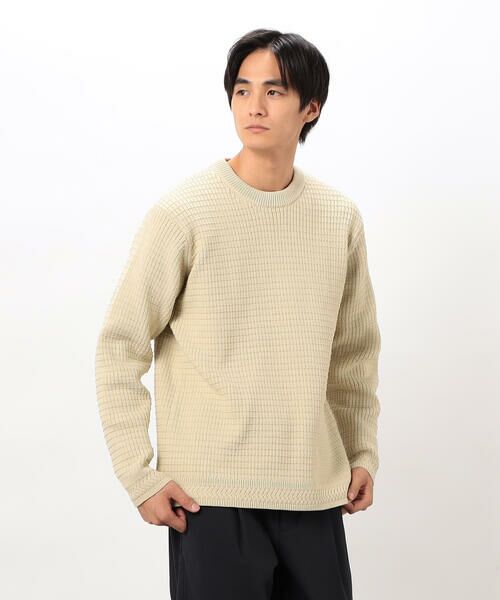COMME CA ISM / コムサイズム ニット・セーター | ワッフルクルーネックニット | 詳細4