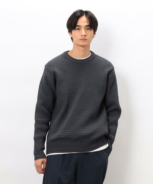 COMME CA ISM / コムサイズム ニット・セーター | ワッフルクルーネックニット | 詳細15