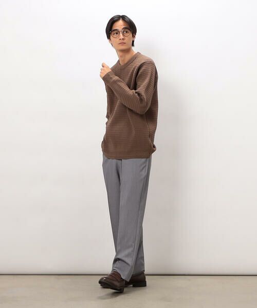 COMME CA ISM / コムサイズム ニット・セーター | ワッフルクルーネックニット | 詳細22