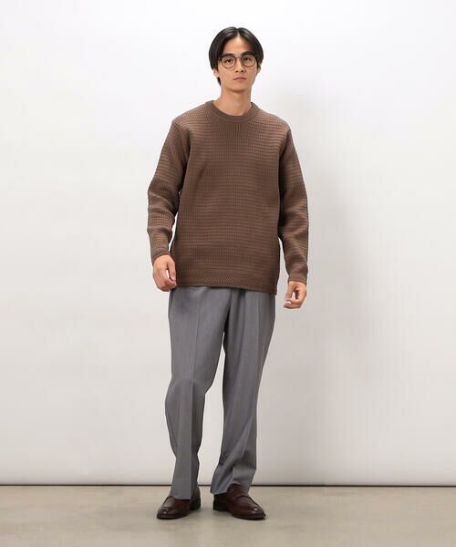 COMME CA ISM / コムサイズム ニット・セーター | ワッフルクルーネックニット | 詳細23