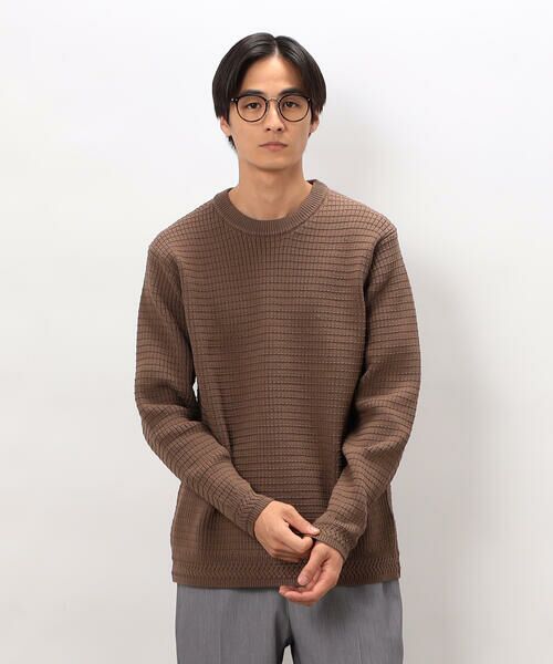 COMME CA ISM / コムサイズム ニット・セーター | ワッフルクルーネックニット | 詳細25
