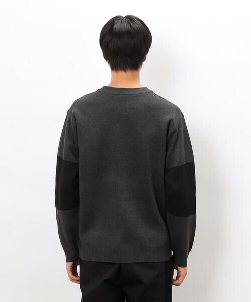 COMME CA ISM / コムサイズム ニット・セーター | チェック柄ジャガード クルーネックニット | 詳細10