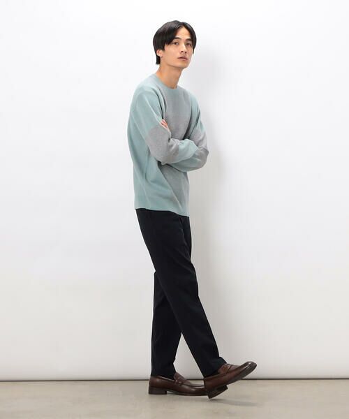 COMME CA ISM / コムサイズム ニット・セーター | チェック柄ジャガード クルーネックニット | 詳細21