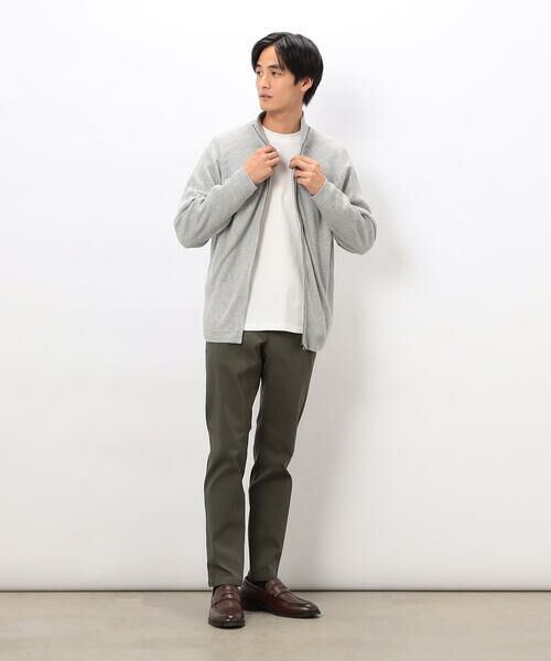 COMME CA ISM / コムサイズム カーディガン・ボレロ | 日本の色 リブZIPカーディガン | 詳細1