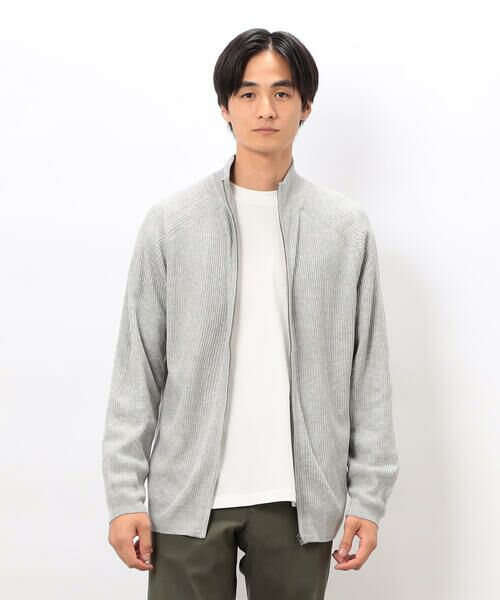 COMME CA ISM / コムサイズム カーディガン・ボレロ | 日本の色 リブZIPカーディガン | 詳細3