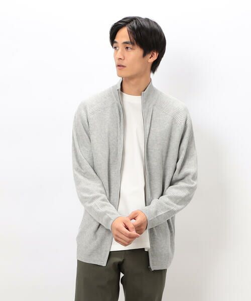COMME CA ISM / コムサイズム カーディガン・ボレロ | 日本の色 リブZIPカーディガン | 詳細4